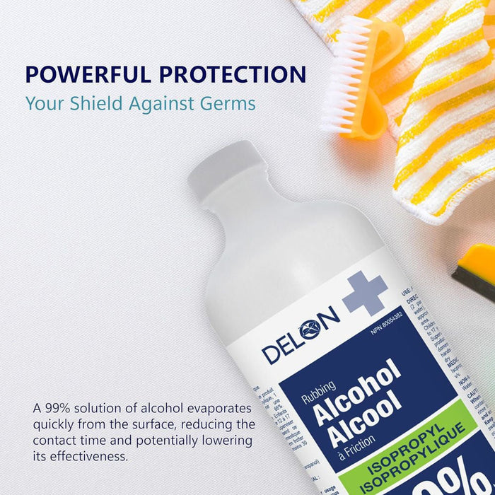 Delon 99% Isopropyl Alcohol, 473ml