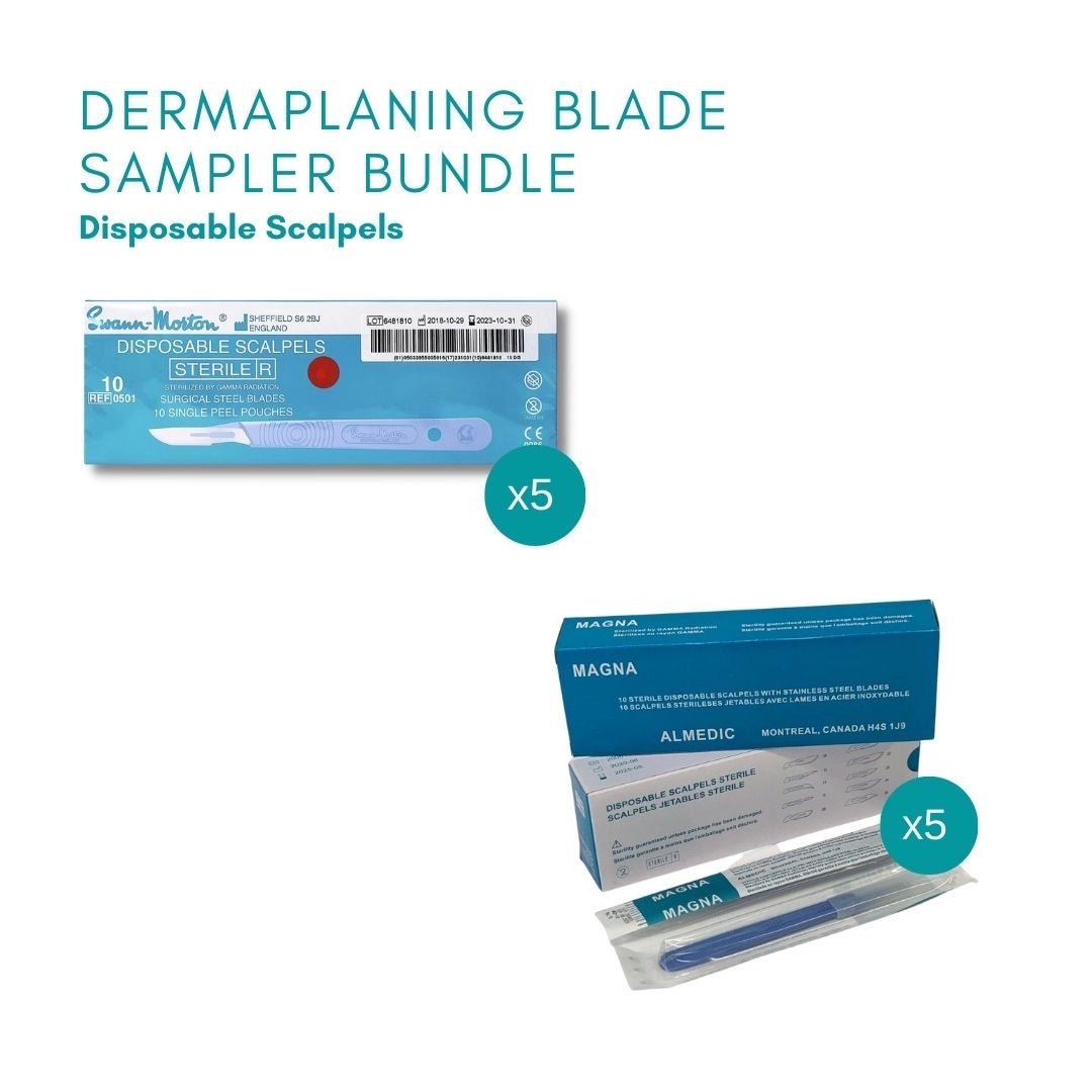 Dermaplaning Blade Sampler Bundle Beauty Pro Supplies Canada