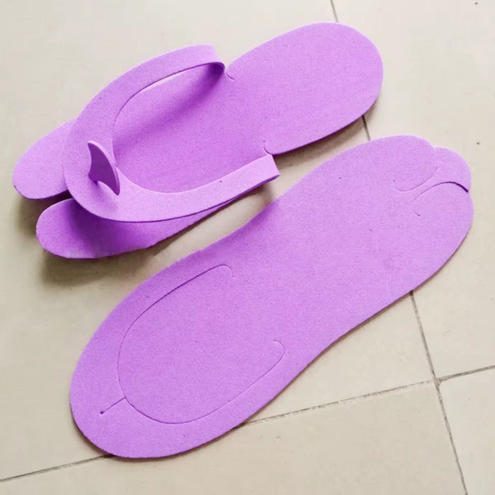 Disposable Foam Pedicure Spa Slippers, 12 pairs