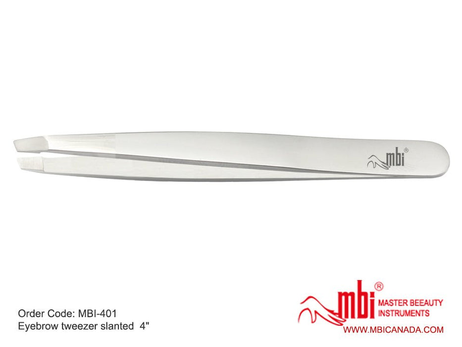 Eyebrow Tweezer Slanted 4", MBI-401