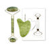 Facial Massage Boxed Set - Jade Facial Skin Roller + Gua Sha Set