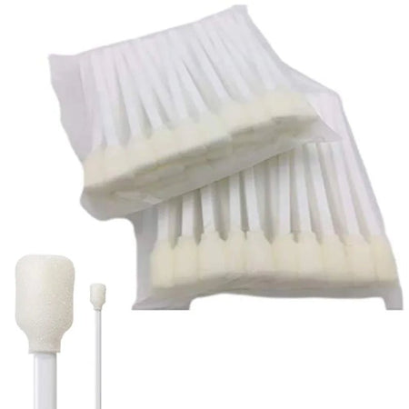 Facial Peel Foam Tip Applicator, White 5” Square Sponge, 50 count