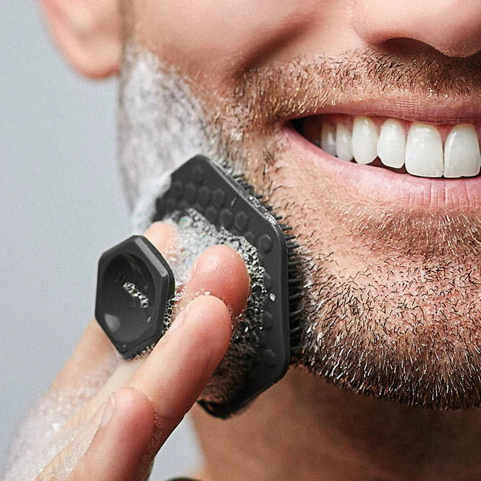 Facial Skin Cleansing Brush, Octagonal Silicone