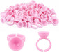 Glue Ring Cups for Nail + Eyelash Extension Adhesives, 100 pack