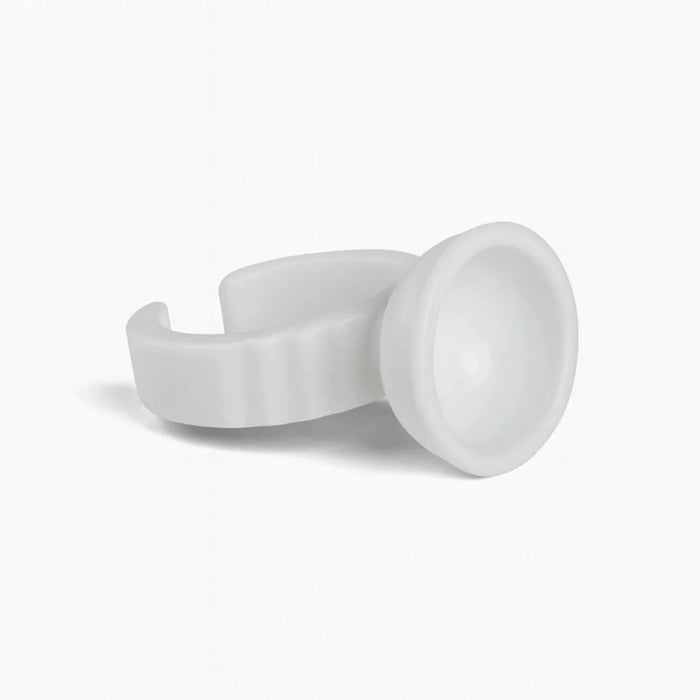 Glue Ring Cups for Nail + Eyelash Extension Adhesives, 100 pack