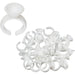 Glue Ring Cups for Nail + Eyelash Extension Adhesives, 100 pack