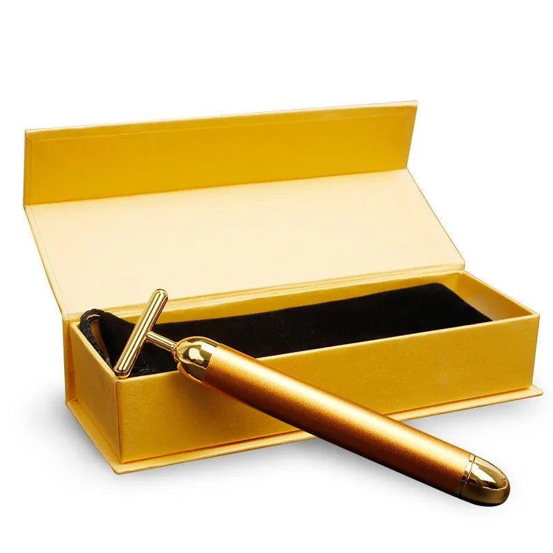 Gold Beauty Cosmetic Injector Vibration Bar — Beauty Pro Supplies