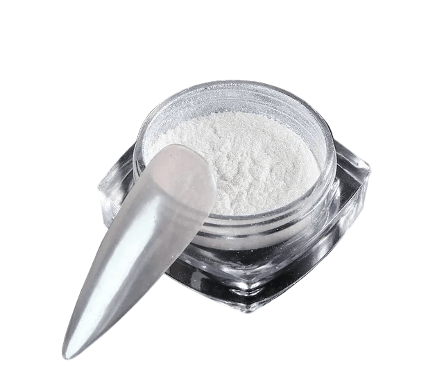 Hailey Bieber White Nail Mirror Chrome Powder Canada