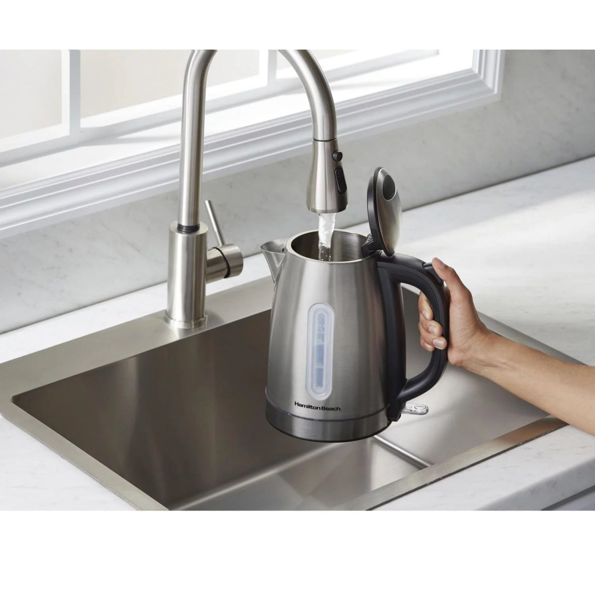 Hamilton beach stainless steel electric kettle sale