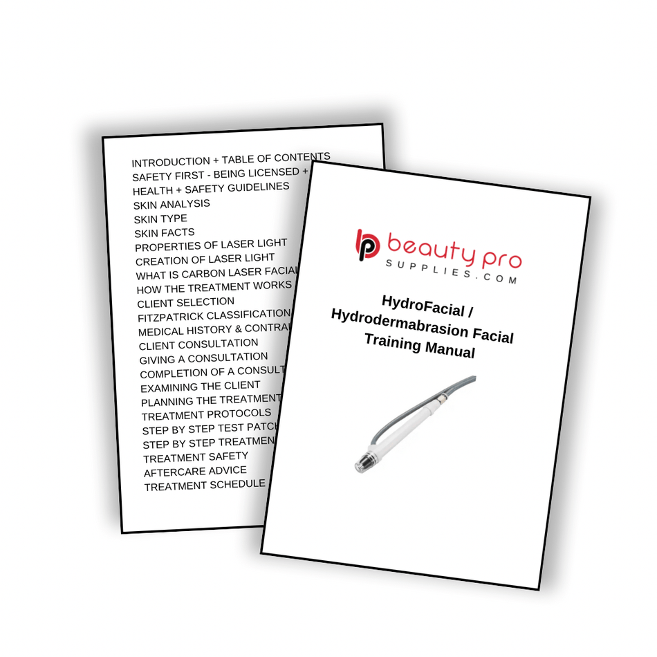 Hydrofacial / Hydrodermabrasion Facial Training Manual - Digital PDF Download