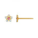 Inverness 24K GP AB CZ w/Rose Flower Earring - 760C