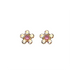 Inverness 24K GP AB CZ w/Rose Flower Earring - 760C