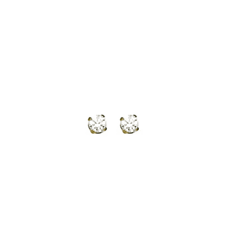 Inverness Earring 24K GP 2MM CZ - 37C