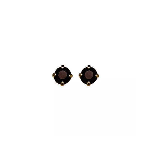 Inverness Earring 24K GP 3MM Garnet Tiffany, Januray - 81C