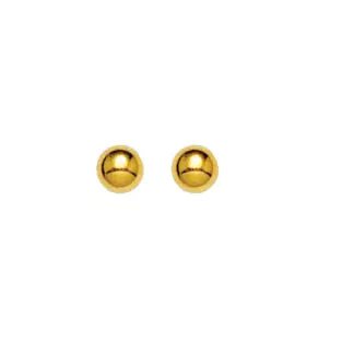 Inverness Earring 24K GP 4MM Ball - 11C