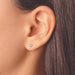 Inverness Earring Stainless Steel 2mm CZ - 53C