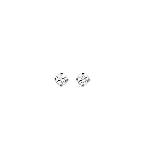 Inverness Earring Stainless Steel 2mm CZ - 53C