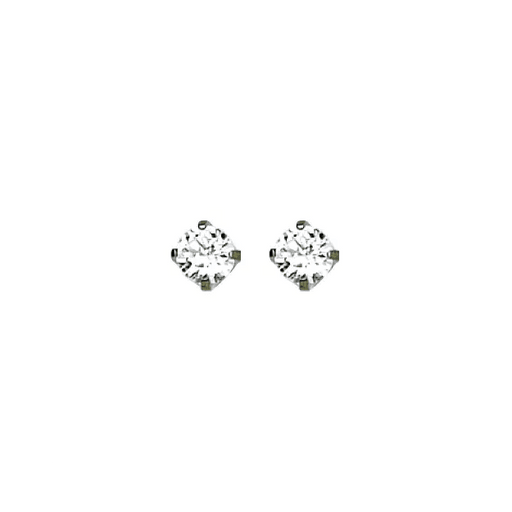 Inverness Earring Stainless Steel 3mm CZ - 54C