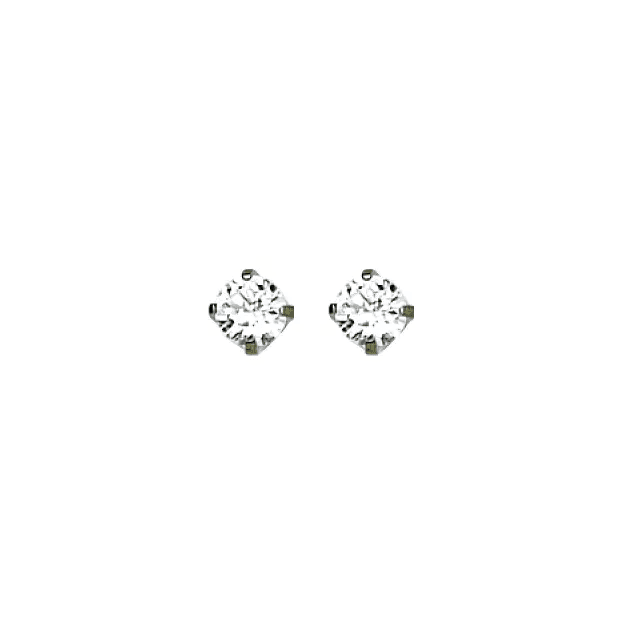 Inverness Earring Stainless Steel 3mm CZ - 54C
