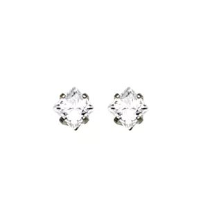 Inverness Earring Stainless Steel 3mm Square CZ - 112C