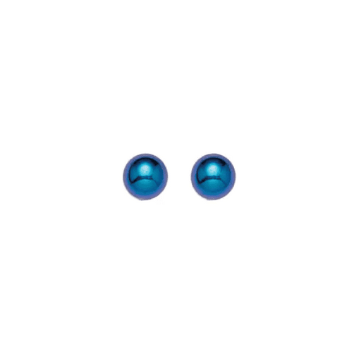 Inverness Earring Titanium Blue 4MM Ball Anodized - 525E
