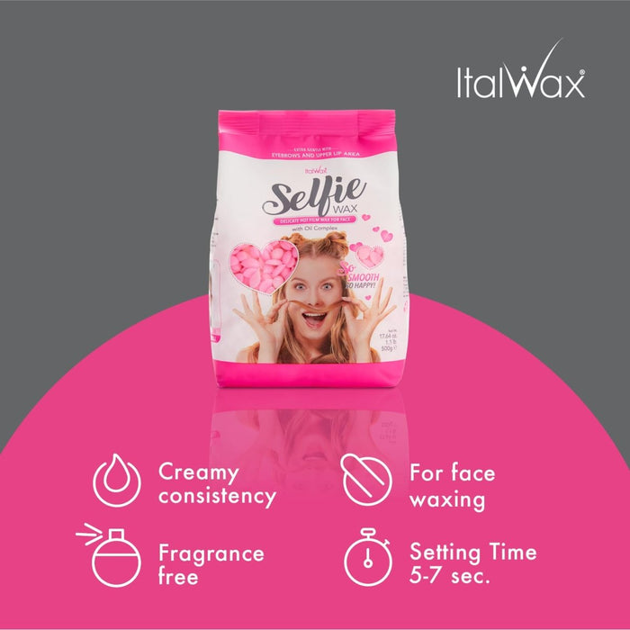 Italwax SELFIE Hard Wax for Facial Waxing