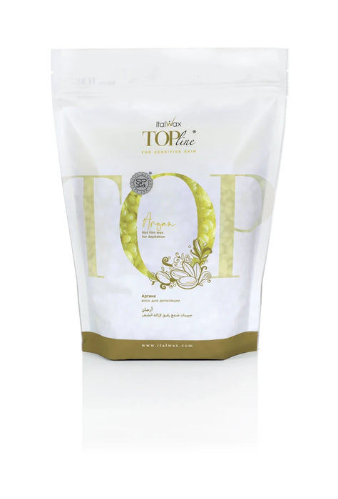 Italwax Top Line Argan Hot Film Hard Wax (Unscented, Transparent, 3 - 4 Sec)