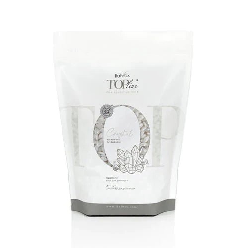 Italwax Top Line Crystal Hot Film Hard Wax (Unscented, Semi Transparent, 3 - 4 Sec)