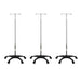 IV Pole Infusion Stand, 2 Hook with 5 Caster Mobile Base