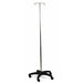 IV Stand Mobile, 2 Hook With 5 Caster Base