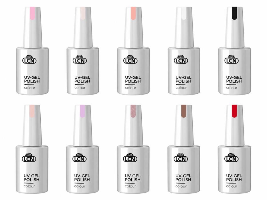 LCN 2.0 UV Gel Polish Essential 10 Collection Bundle, Shades 1-10 Canada