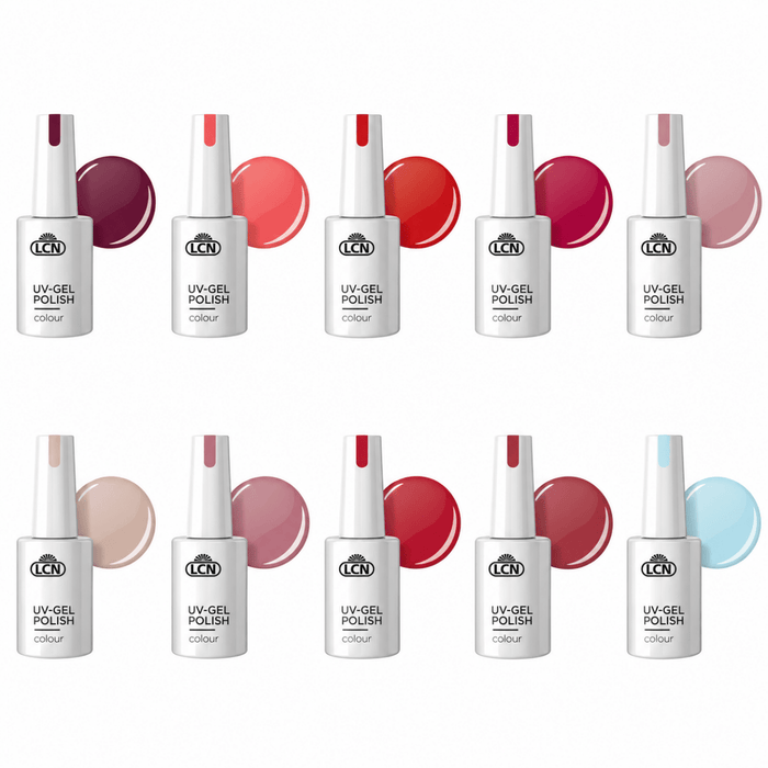 LCN 2.0 UV Gel Polish Essential 10 Collection Bundle, Shades 11-20 Canada