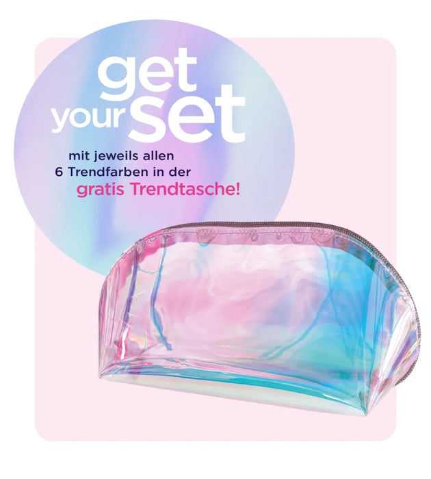 LCN 2.0 UV Gel Polish NEON Trend Set - 6 Colors + Bag