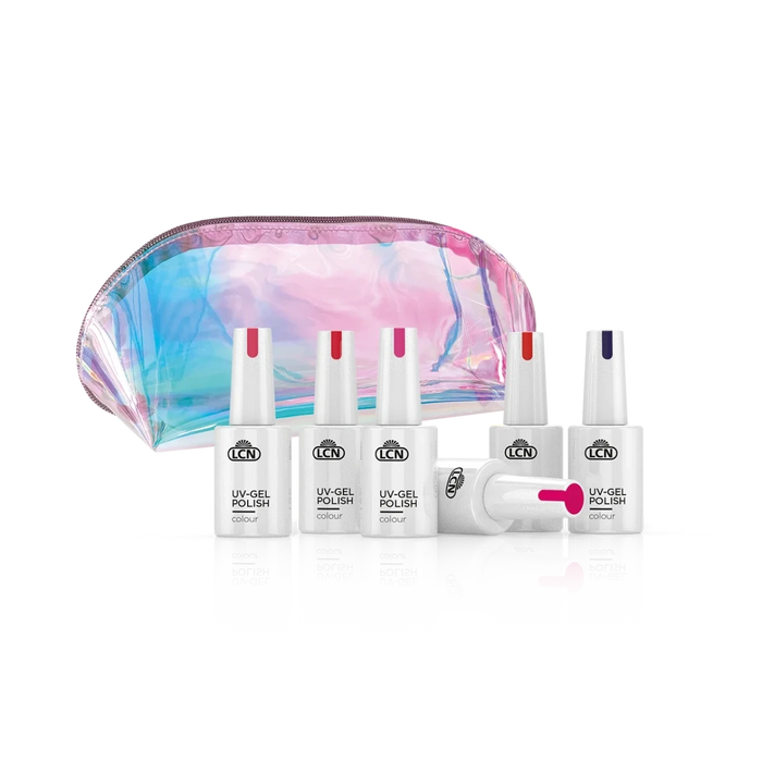 LCN 2.0 UV Gel Polish NEON Trend Set - 6 Colors + Bag
