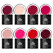 LCN Colour Gel Bundle Pinks + Reds Collection, 8 Professional Pink, Rose + Red Shades Canada