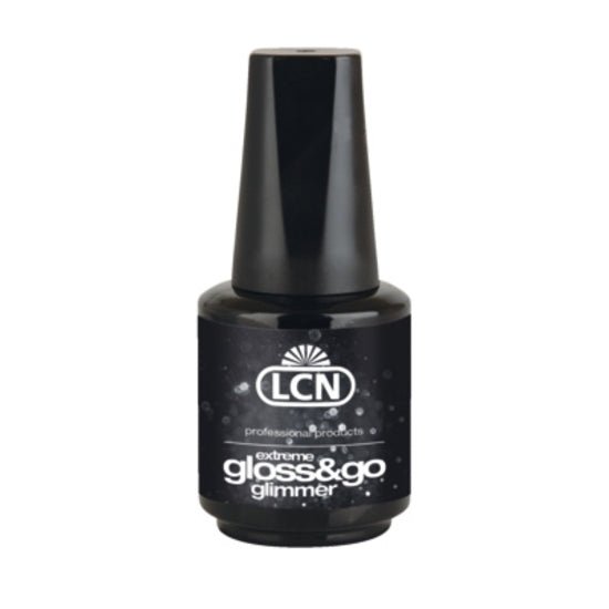 LCN Extreme Gloss and Go Glimmer 10ml, High-Gloss No-Wipe Top Coat Canada