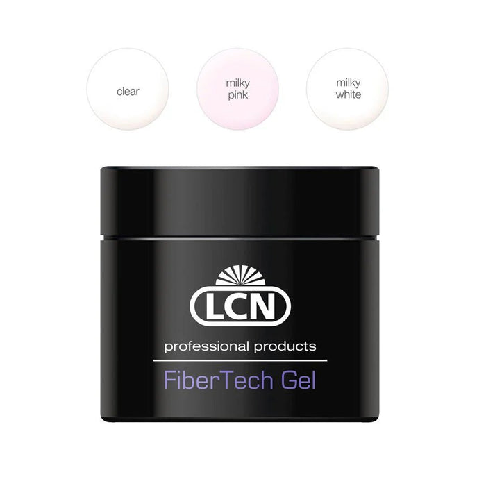 LCN FiberTech Builder Gel, Milky White