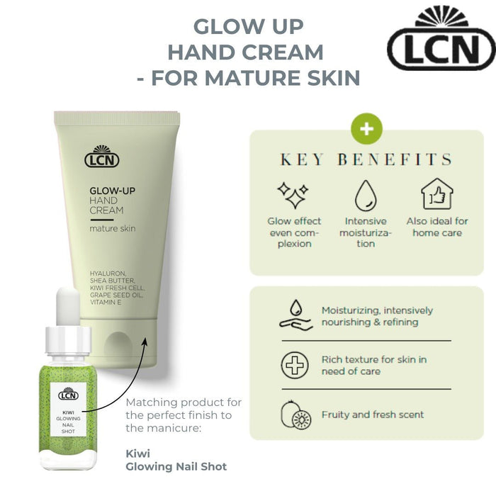LCN Glow Up Hand Cream for Mature Skin, 50ml