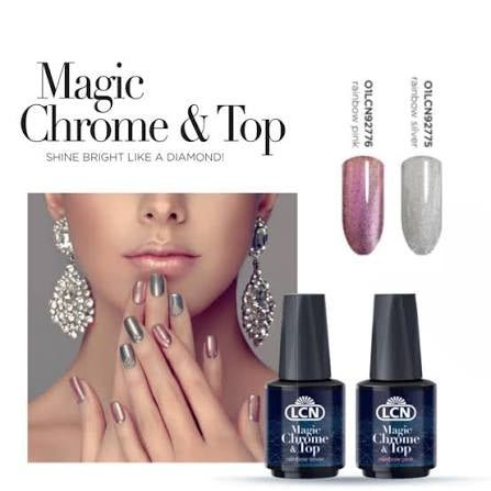 LCN Magic Chrome + Top 10ml, Rainbow Silver Canada
