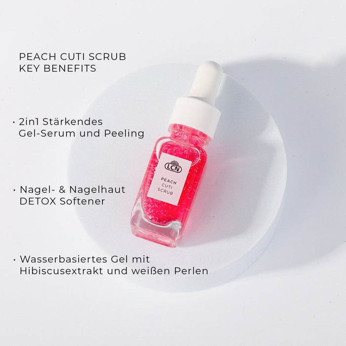 LCN Nail Shots, Peach Cuti Scrub 11ml