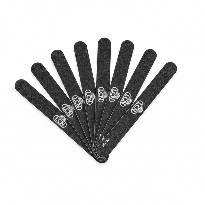 LCN Professional Nail File, Black Thin 100/180