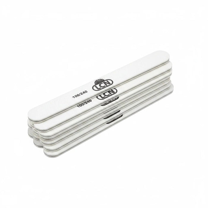 LCN Professional Nail File, White Cushion 100/240