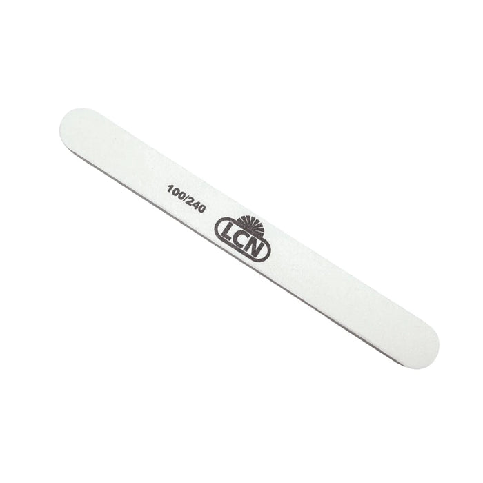 LCN Professional Nail File, White Cushion 100/240