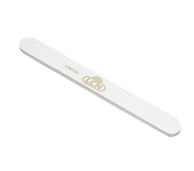 LCN Professional Nail File, White Thin 100/100