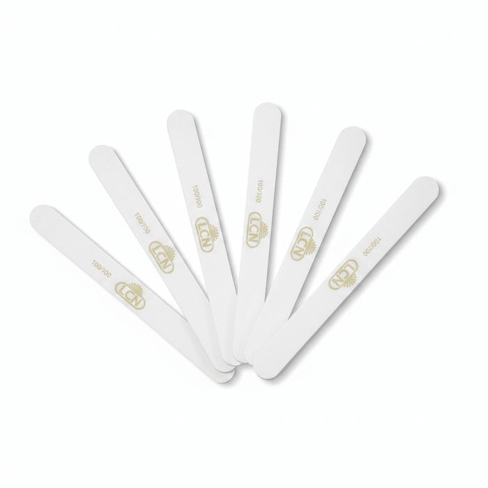 LCN Professional Nail File, White Thin 100/100