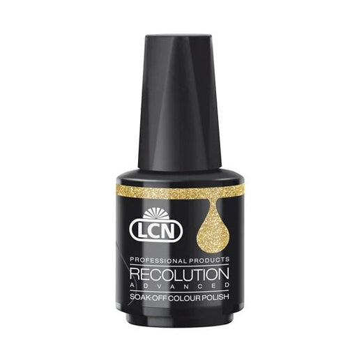 LCN Recolution Gel Polish, Glitter Gold 10ml Professional