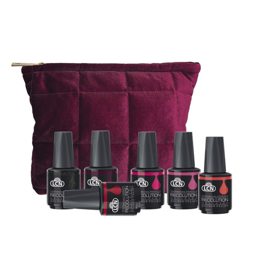 LCN ROUGE Recolution Advanced Gel Polish Set - 6 Colours + Bag