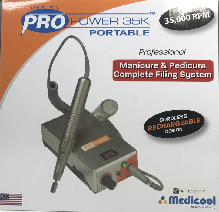 Medicool Pro Power 35K Portable Rechargeable Nail Drill