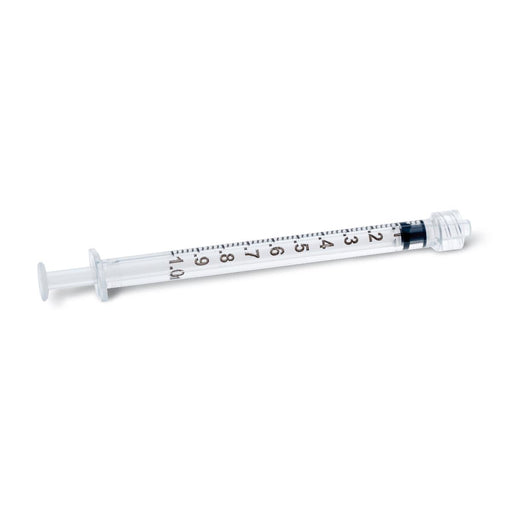 Medline 1ml Luer Lock Syringe with Low Dead Space, Case of 100