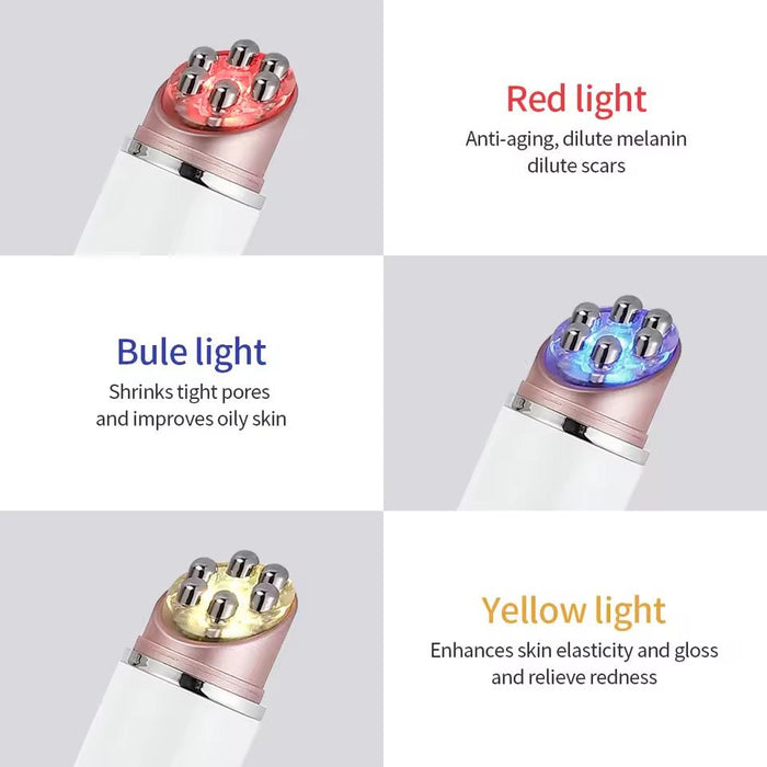 Multifunction LED Therapy + Massage Facial Tool